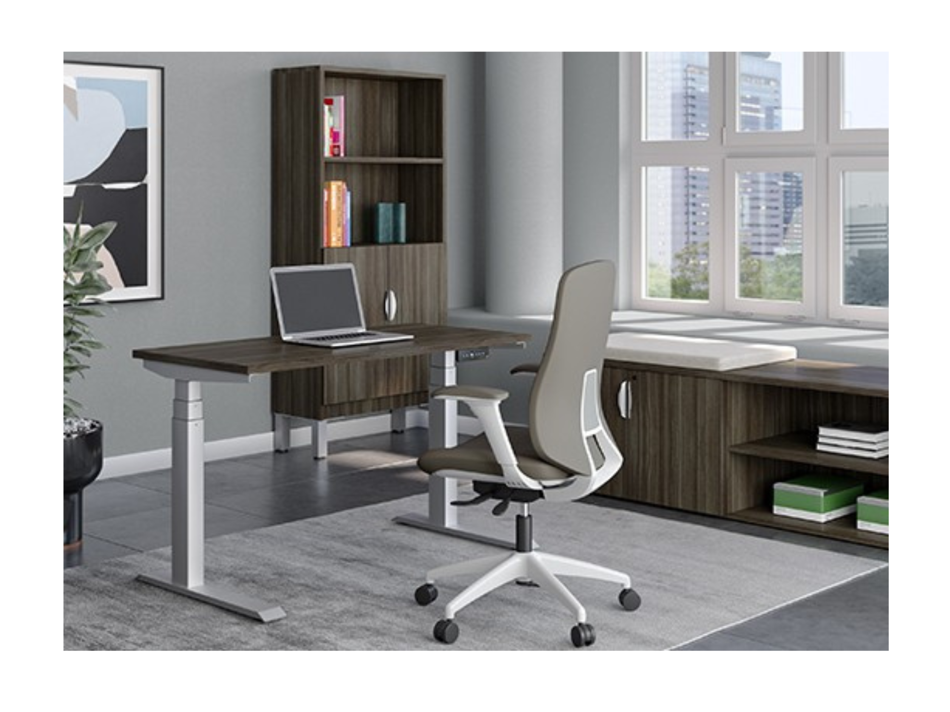Buy Rite Business Furnishings | Cleo Ergonomic Height Adjustable Desk Frame