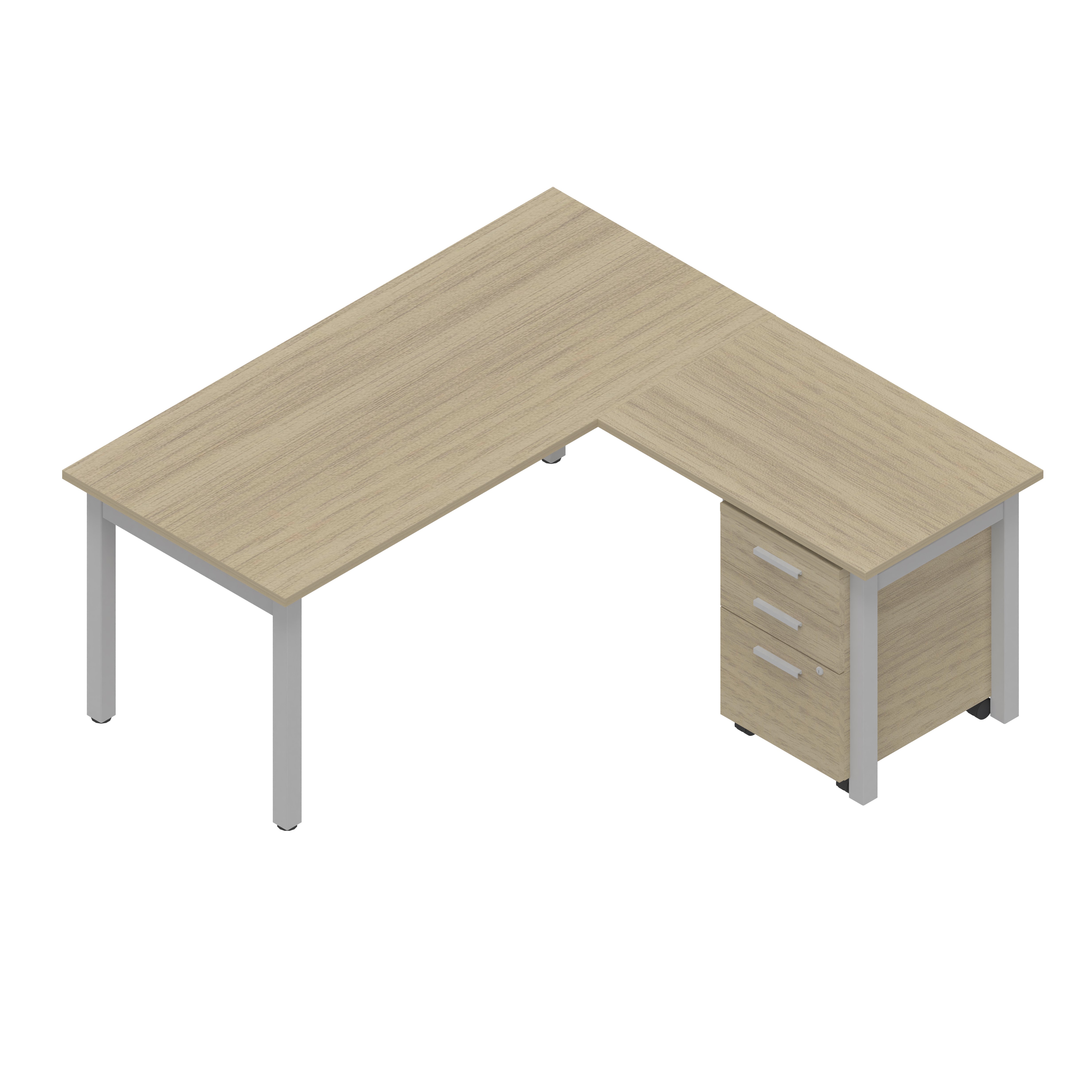Newland L-Shape H-Desk | Office Furniture Vancouver