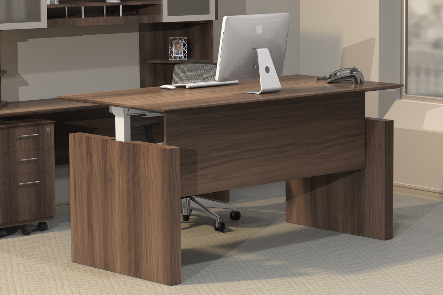 Medina Series Height Adjustable Desks Buy Rite Business Furnishings 