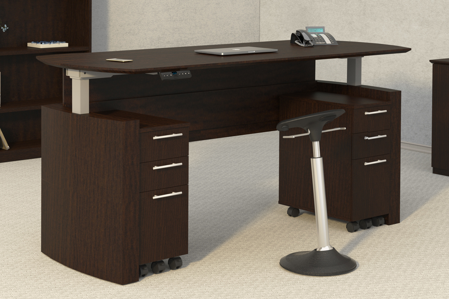 Media Height Adjustable Desk 06 