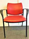 Red Leather Sidero Armchair
