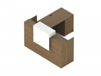 Newland L-shape Reception Desk 