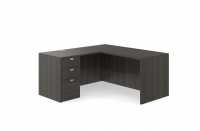 L- Shaped Desk w/  Pedestal