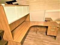 L Shaped Desk w/ Hutch (U#34)