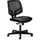 HON Volt Mesh Back Task Chair, Black SofThread Leather
