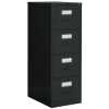 2600 Series 4 Drawer Vertical Filing Cabinet black