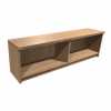 388/600 Series Office Furniture - modern wood-grain laminate wall-mounted open overhead storage