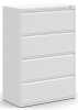 4-drawer lateral metal filing cabinet 1900 series white