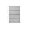 Titan Series 4-Drawer Filing Cabinet in Gray