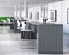 Licence 2 Office Furniture - modern collaborative table with integrated wire management