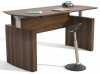 Medina Office Furniture - modern laminate electric height-adjustable sit-to-stand executive desk with modesty panel