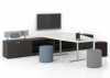 Take Off Office Furniture - modern two-tone laminate media/presentation table with storage