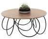 Take Off Series Occasional Tables Take Off Office Furniture - modern laminate round side/occasional table with metal "O" ring base