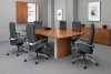 Versailles Office Furniture - modern wood veneer boardroom table with integerated power/data