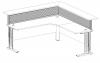 perspective only diagram titan l-shape desk reception